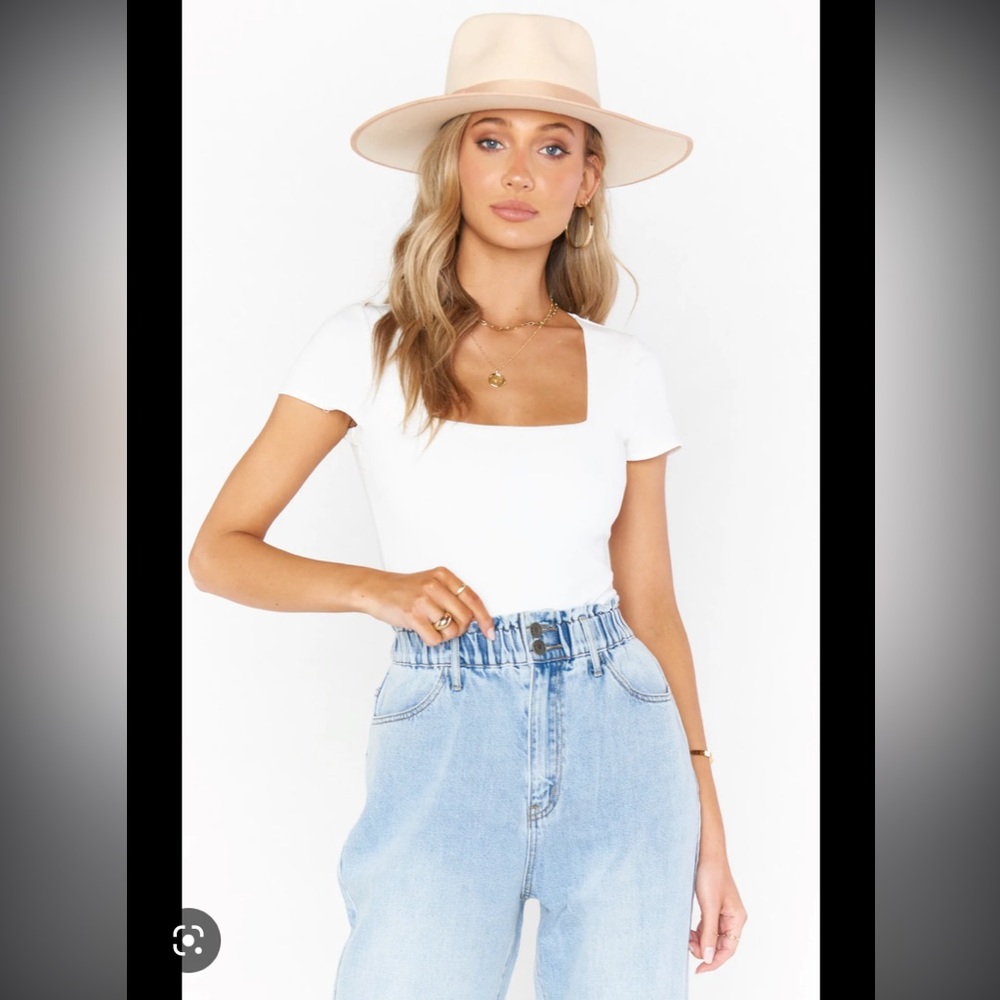 Show Me Your MuMu - Barone Bodysuit - Medium - White